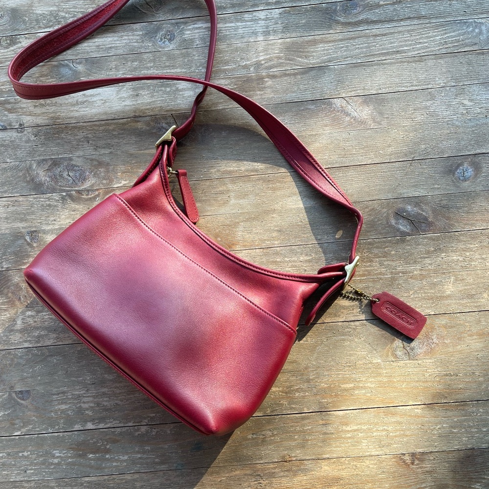 Vintage Coach Legacy Purse 9136 Red